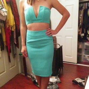 Very Cute Mint 2 Piece Dress Set